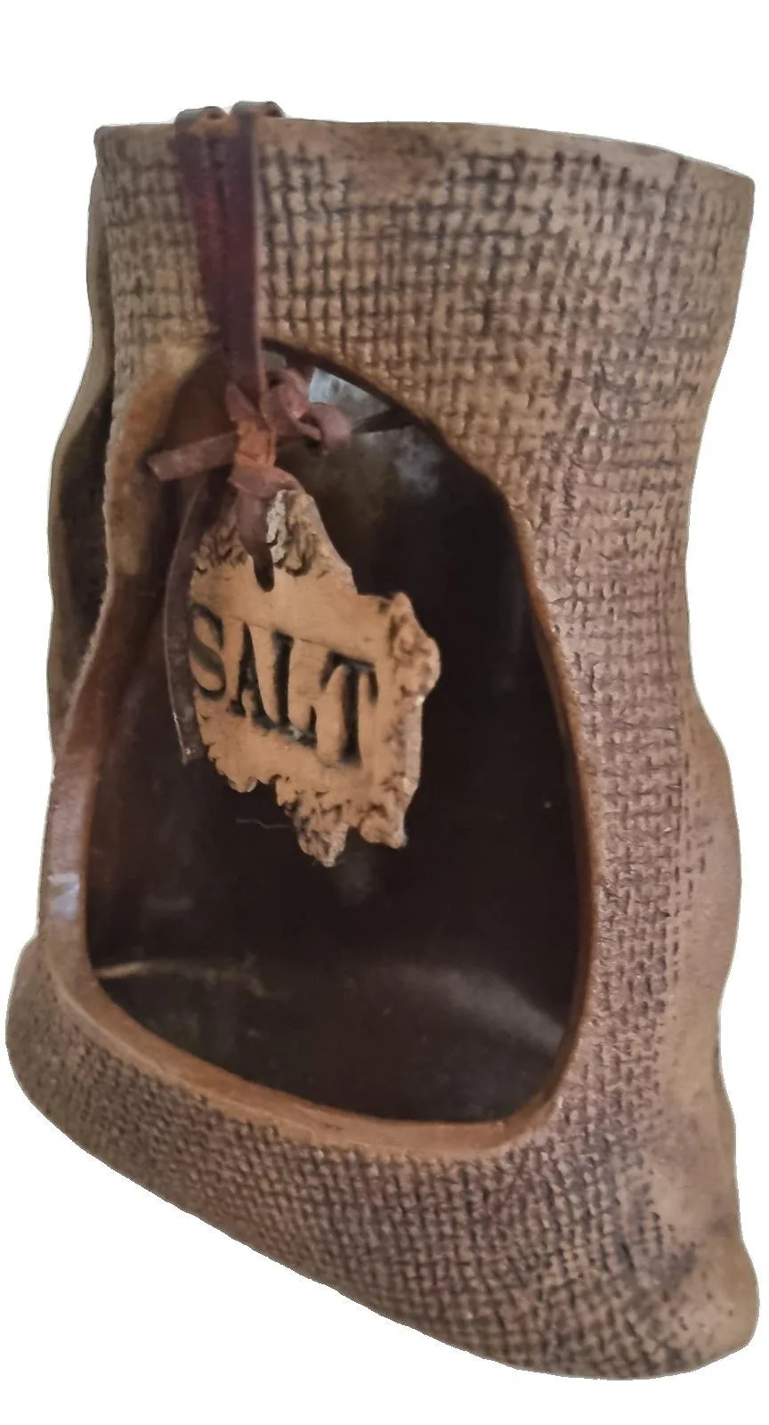 Salt  Pottery canistervholder — photo 2