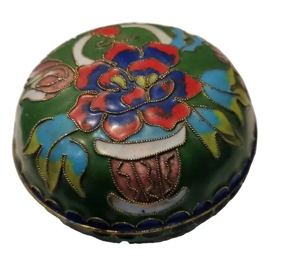 Chinese Cloisonne trinket box