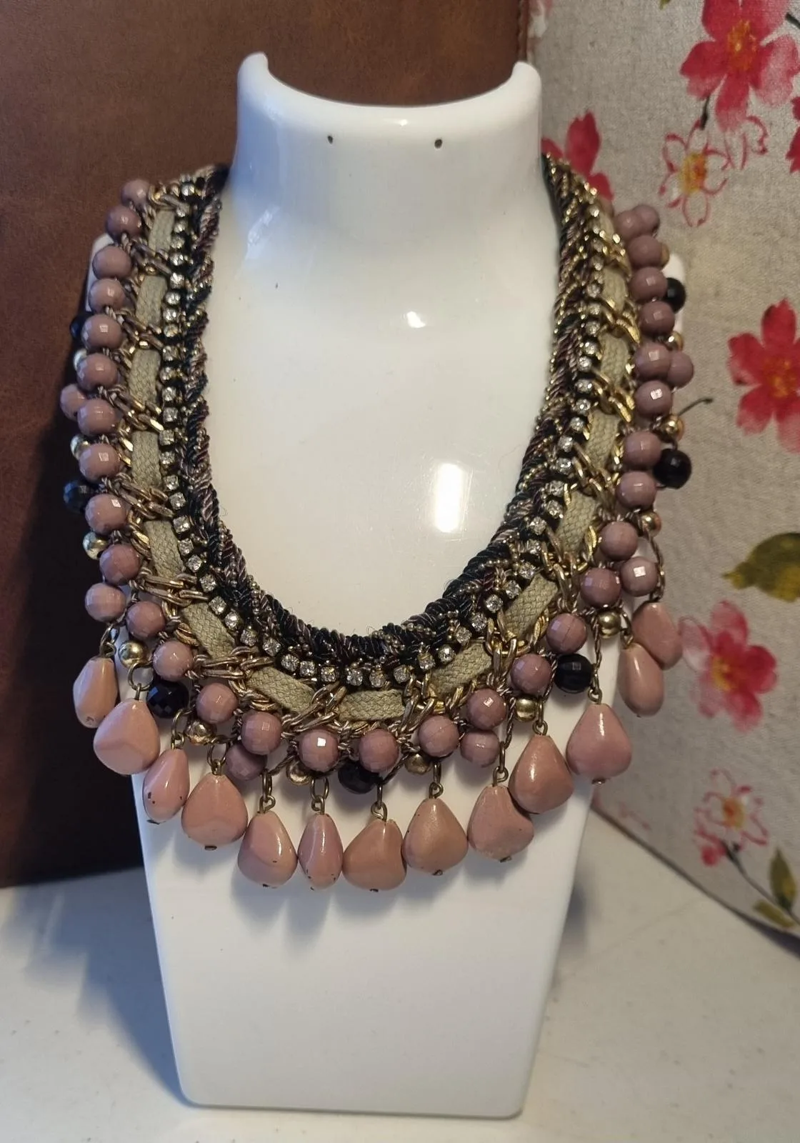 Purple Gold Bead Necklace – photo 4