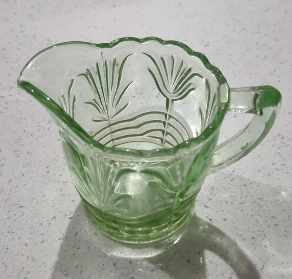 Depression glass jug
