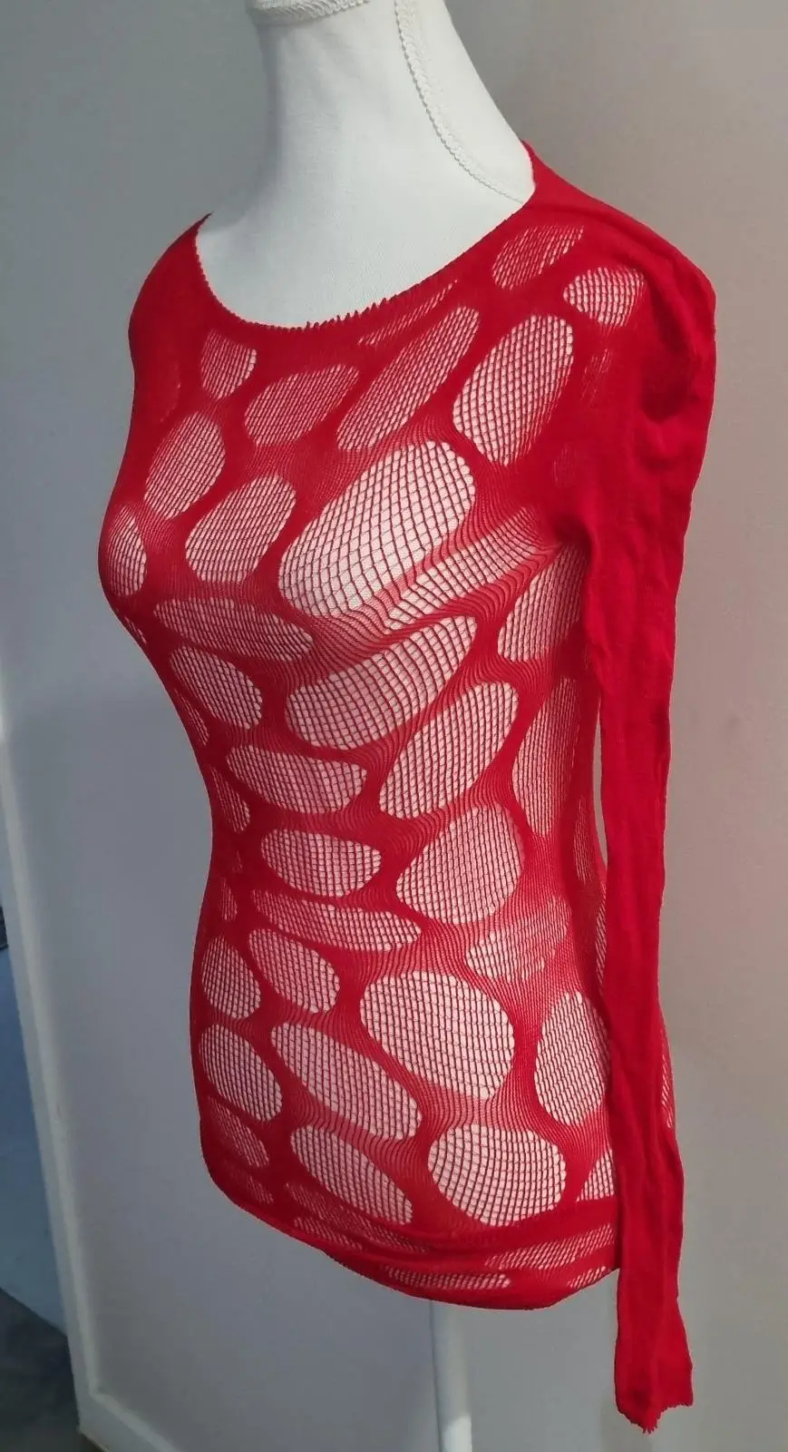 Red Mesh top or mini dress – photo 3