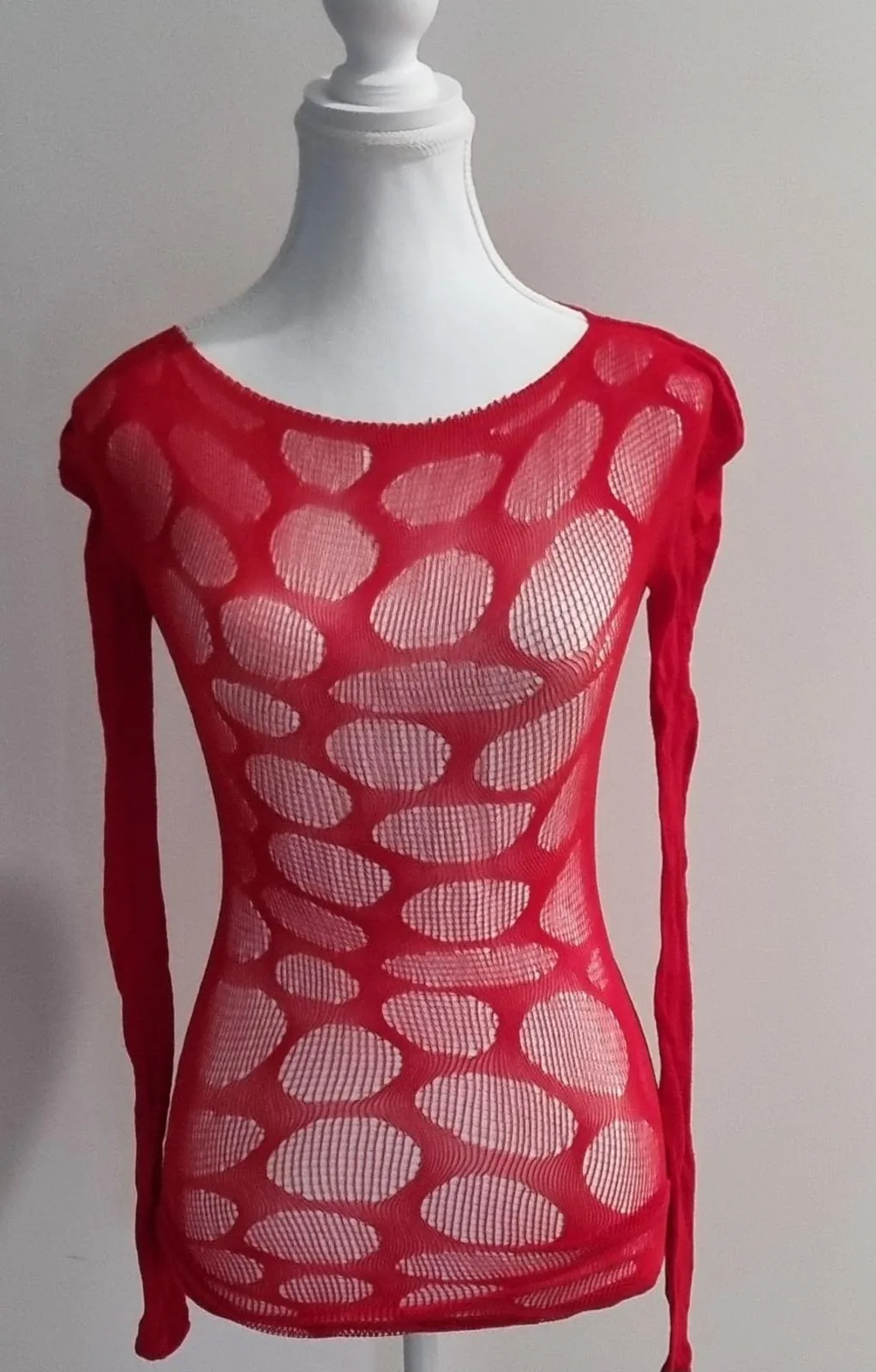 Red Mesh top or mini dress – photo 6