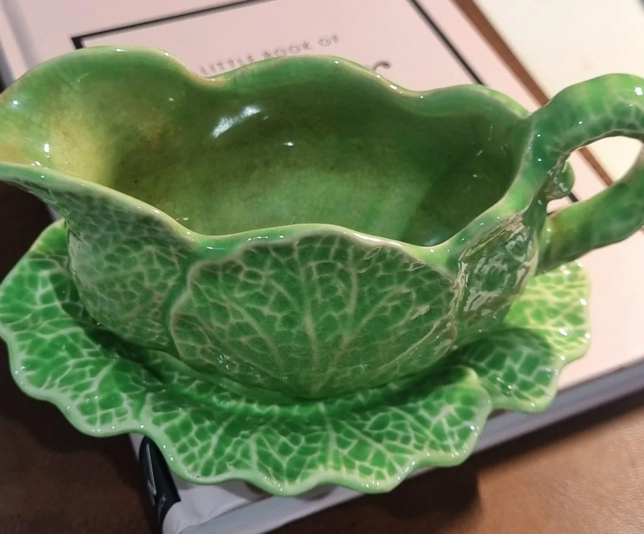 Jug and saucer Cabbage theme – photo 2
