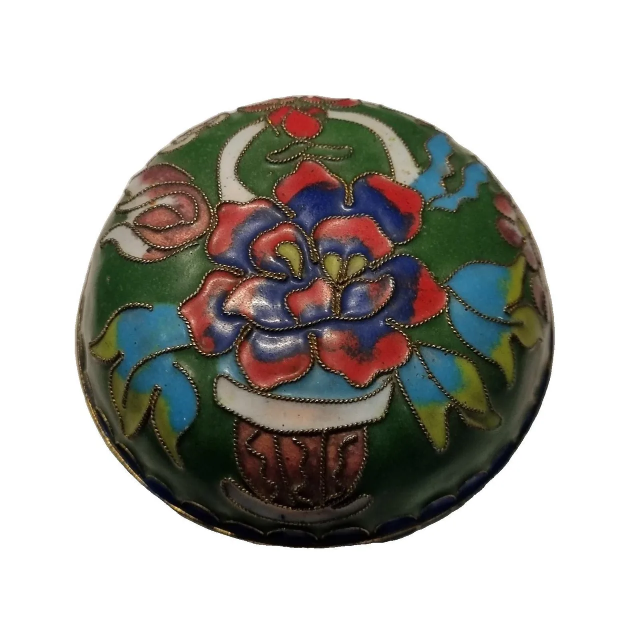 Chinese Cloisonne trinket box — photo 3
