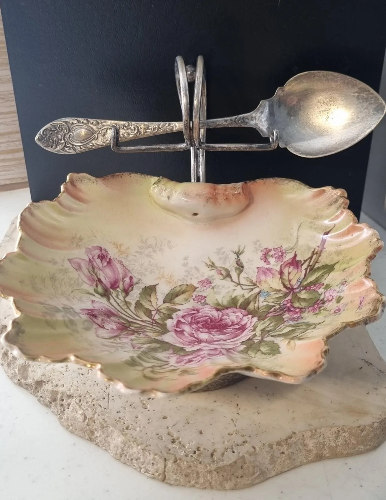 Vintage Floral bowl and spoon – photo 6