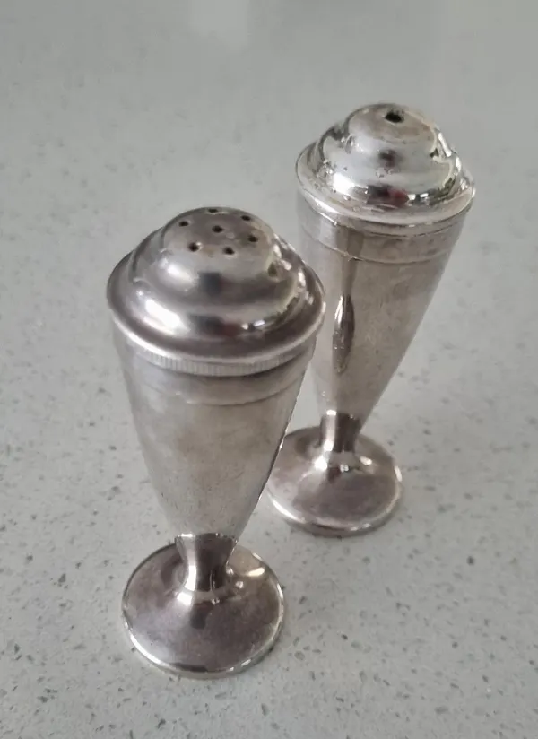 Silver plated Salt & Pepper shakers