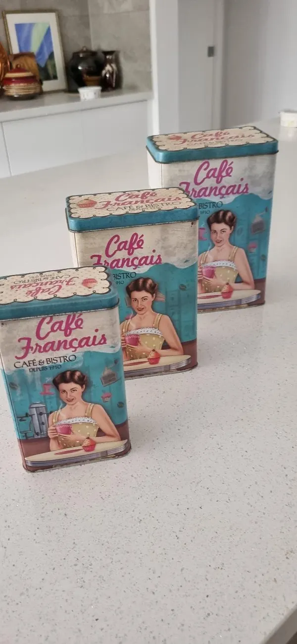 Canisters Cafe Franciais style