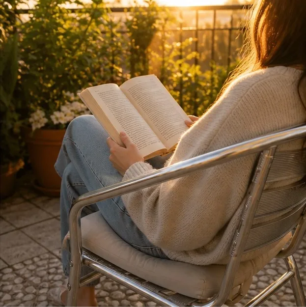 Aluminum Outdoor Chair & Soft Cushion — photo 3
