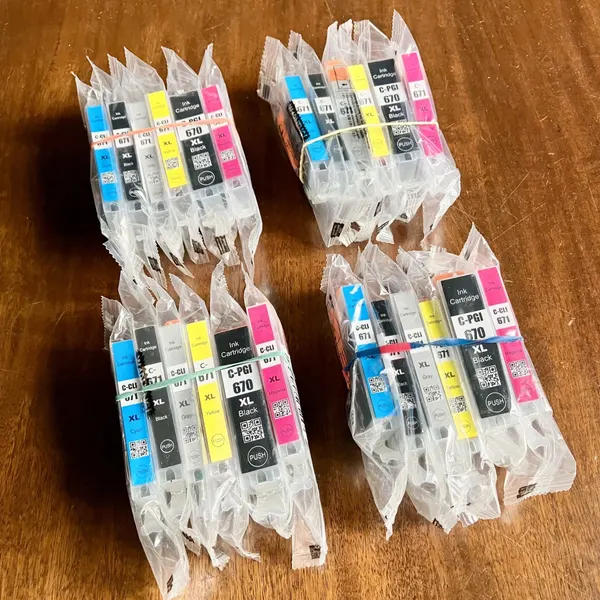 24-Pack Canon Pixma Ink Cartridge Sets – Unopened & Unused Printer INK