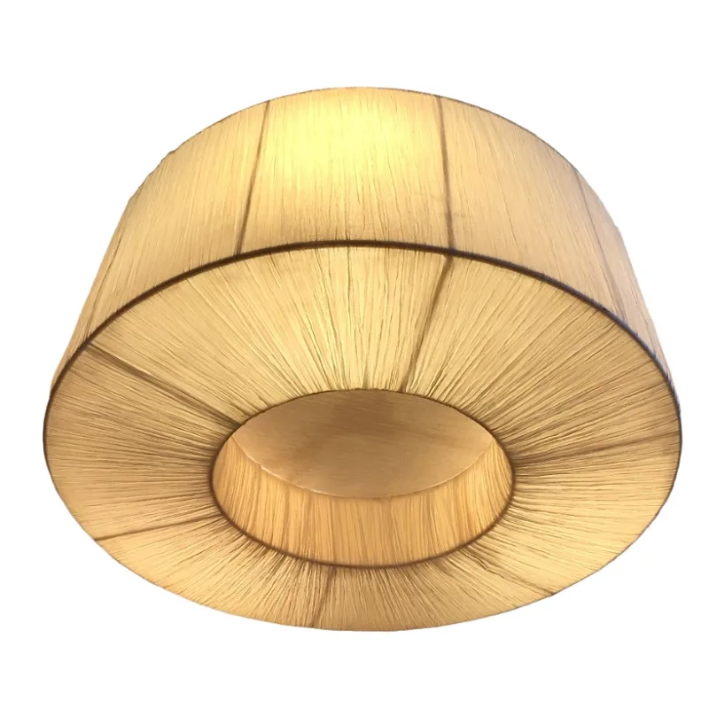 60CM Chiffon Fabric 3 Light Chandelier Ceiling Drum Pendant — photo 4