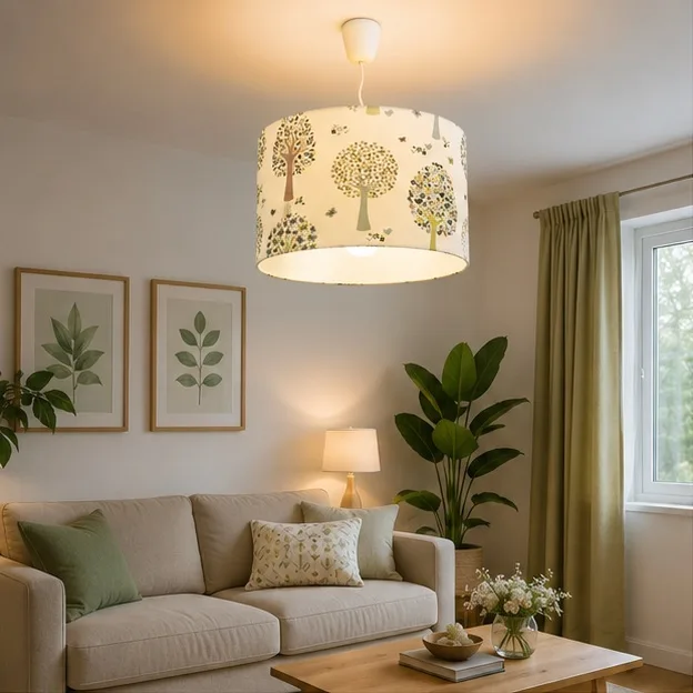 Nooshy Designs Linen Pendant Lightshade — photo 3