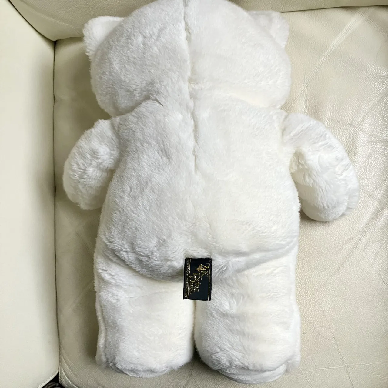 Clean 24K Polar Puff VINTAGE White Plush 40cm BEAR — photo 3