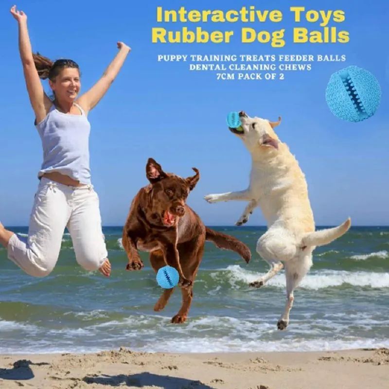 Dog Treat Toy Ball, Dog Tooth Cleaning Toy, Interactive Dog Toy — photo 2