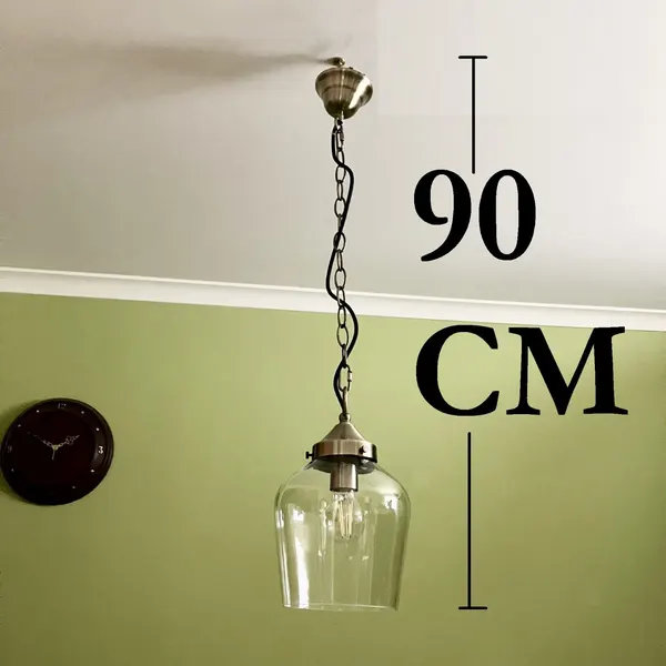 Contemporary Mid-Century Style Glass Pendant Ceiling Light