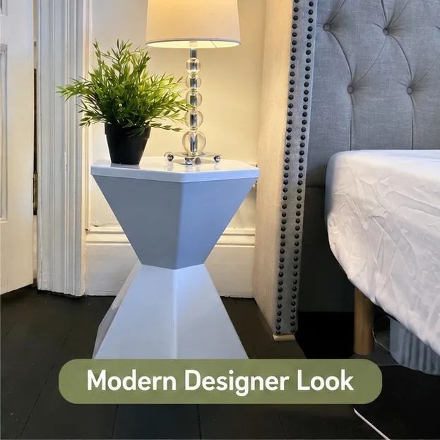 Designer Hexagon Side Table – Modern Indoor/Outdoor Accent Table — photo 3