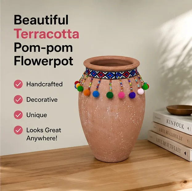 Unused Indoor Terracotta Decor Pot — photo 3