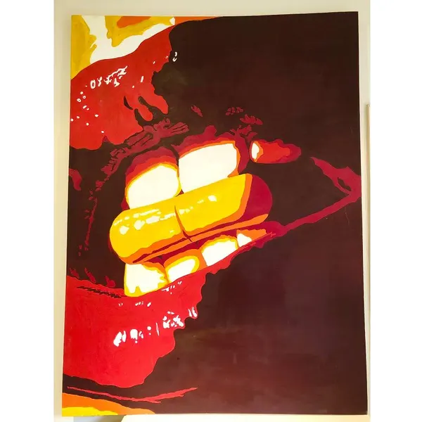 1.5m Wall ART - Rave Time Large - Statement Framed Canvas