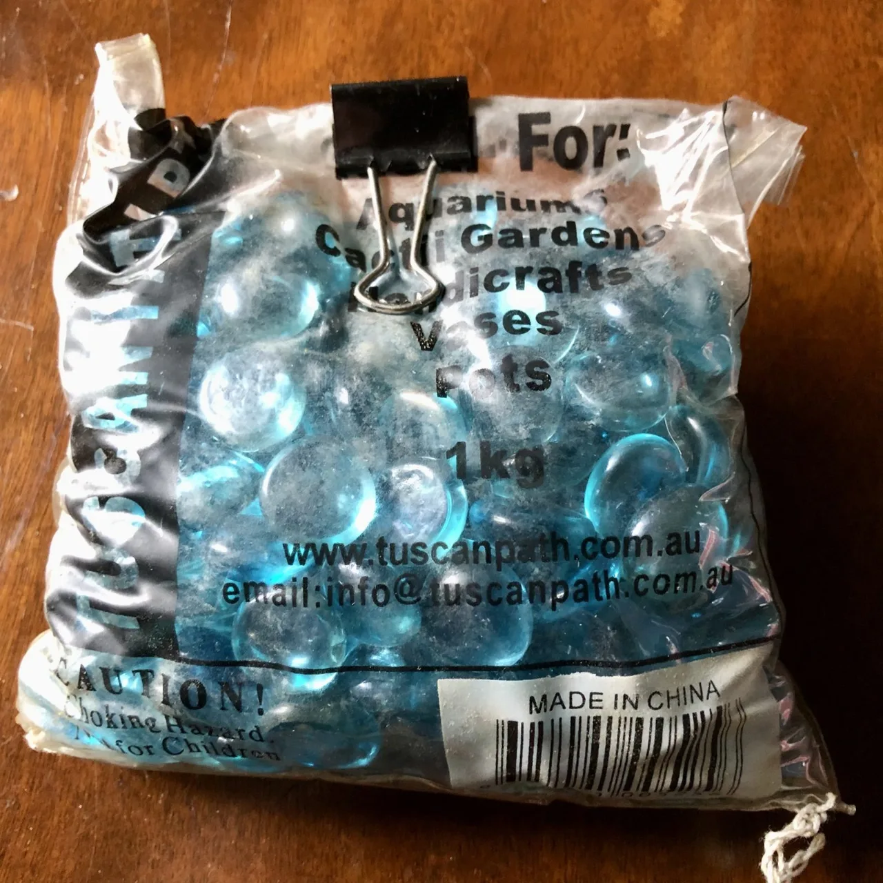 800g Blue Glass Decorative Vase Filler Beads – Coastal / Hamptons Home — photo 3