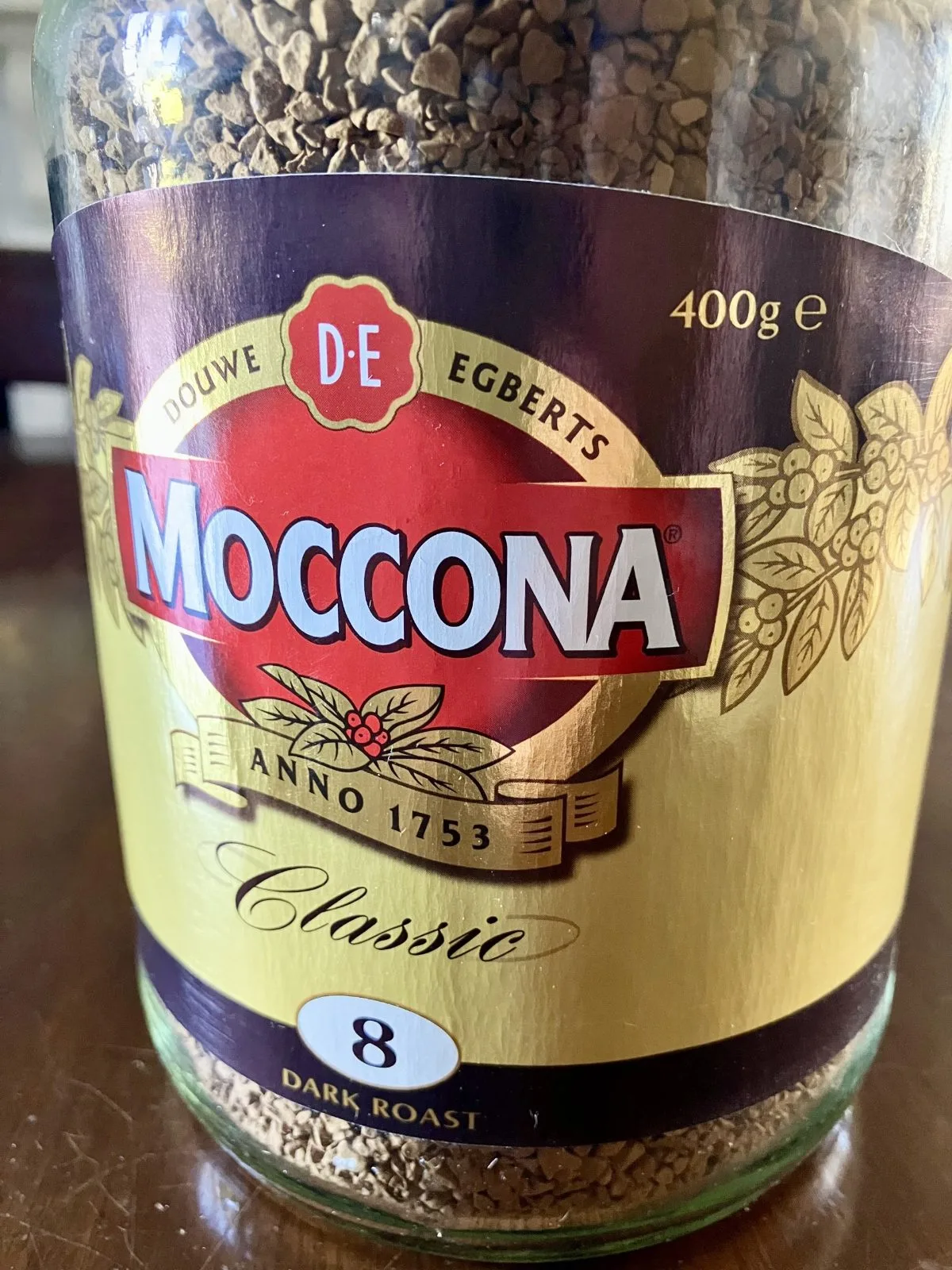 Unopened Moccona Freeze Dried Instant Classic Dark Roast Coffee 400g — photo 4