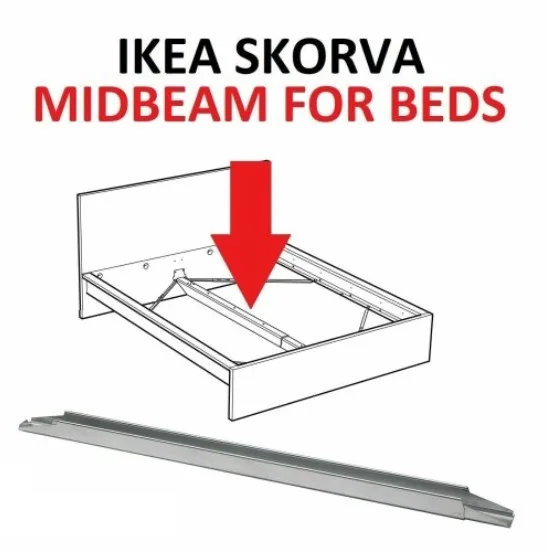 IKEA Adjustable Steel Skorva Midbeam for Bedframe — photo 2