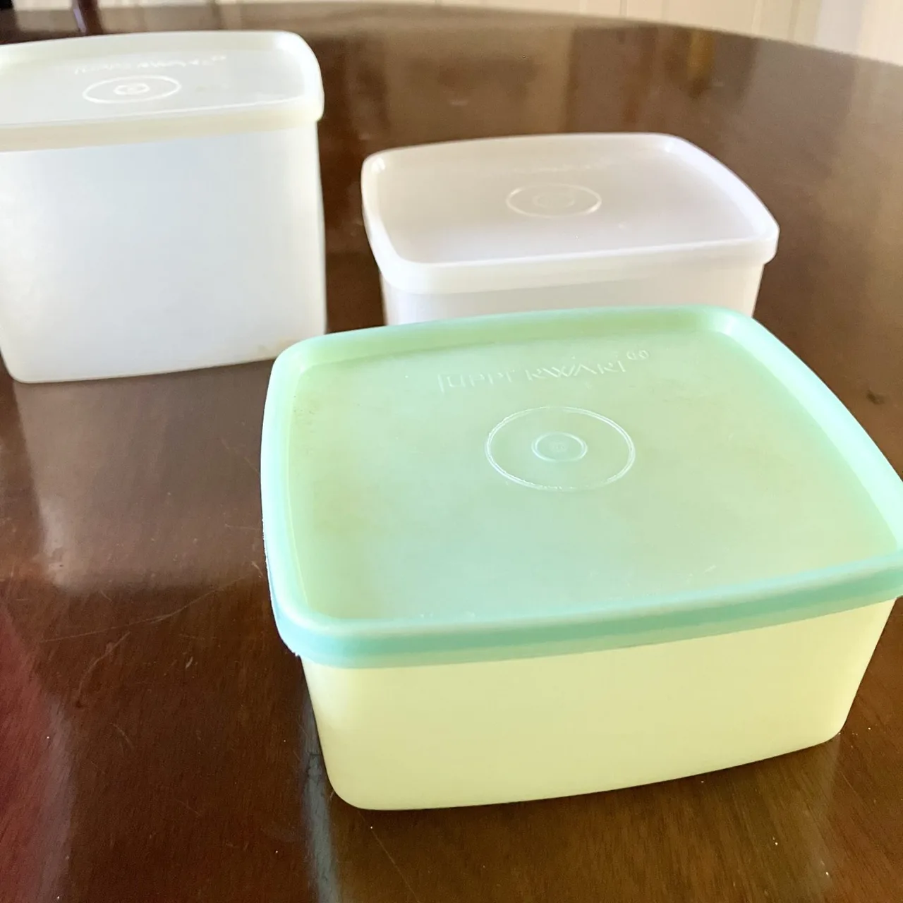 5 Pieces of 1960s Vintage Australian Made Tupperware – Pastel & Clear — photo 4