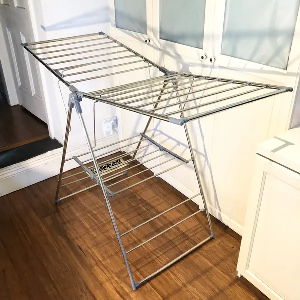 A-frame Folding Used Stainless Steel Rail Clothes Drying Rack