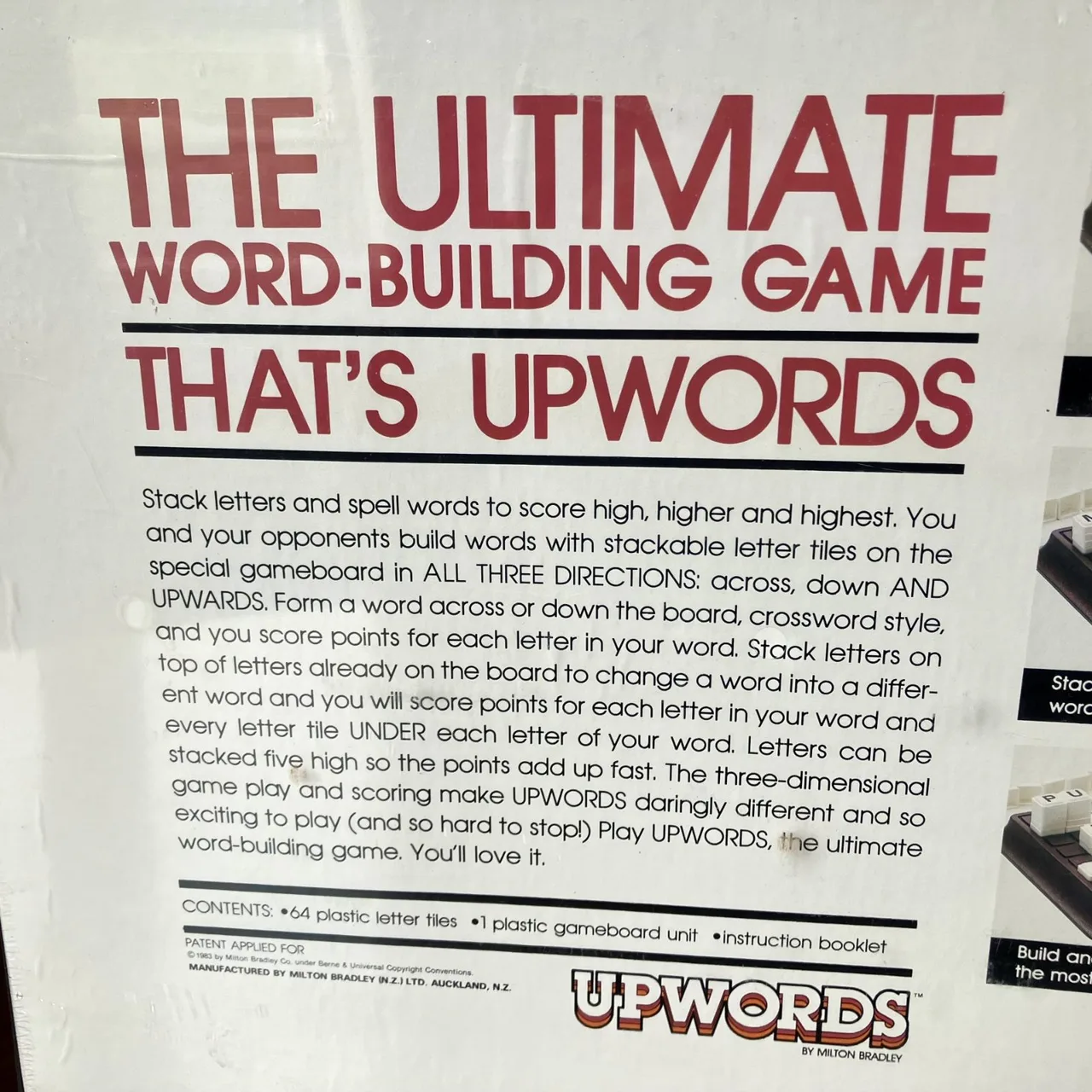 Sealed UNOPENED Milton Bradley UPWORDS Board Game — photo 7