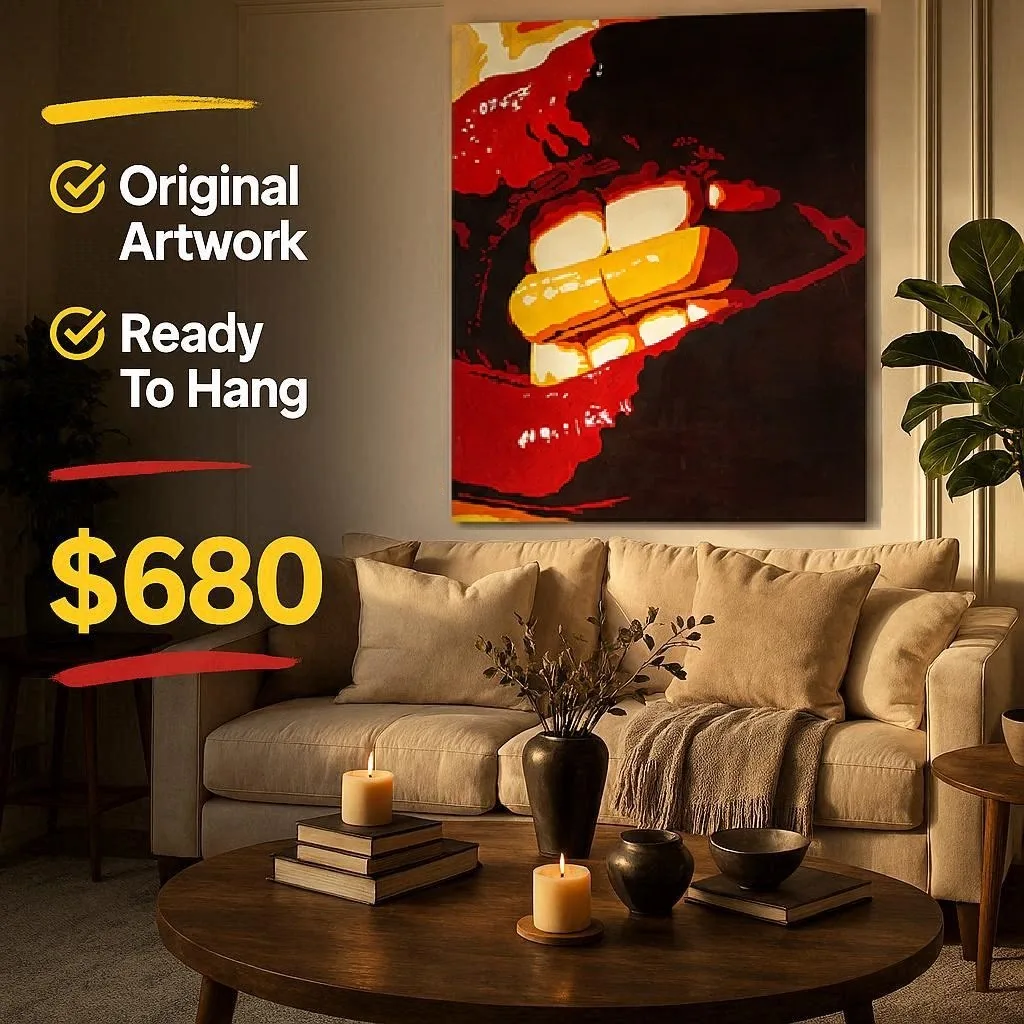 1.5m Wall ART - Rave Time Large - Statement Framed Canvas — photo 3