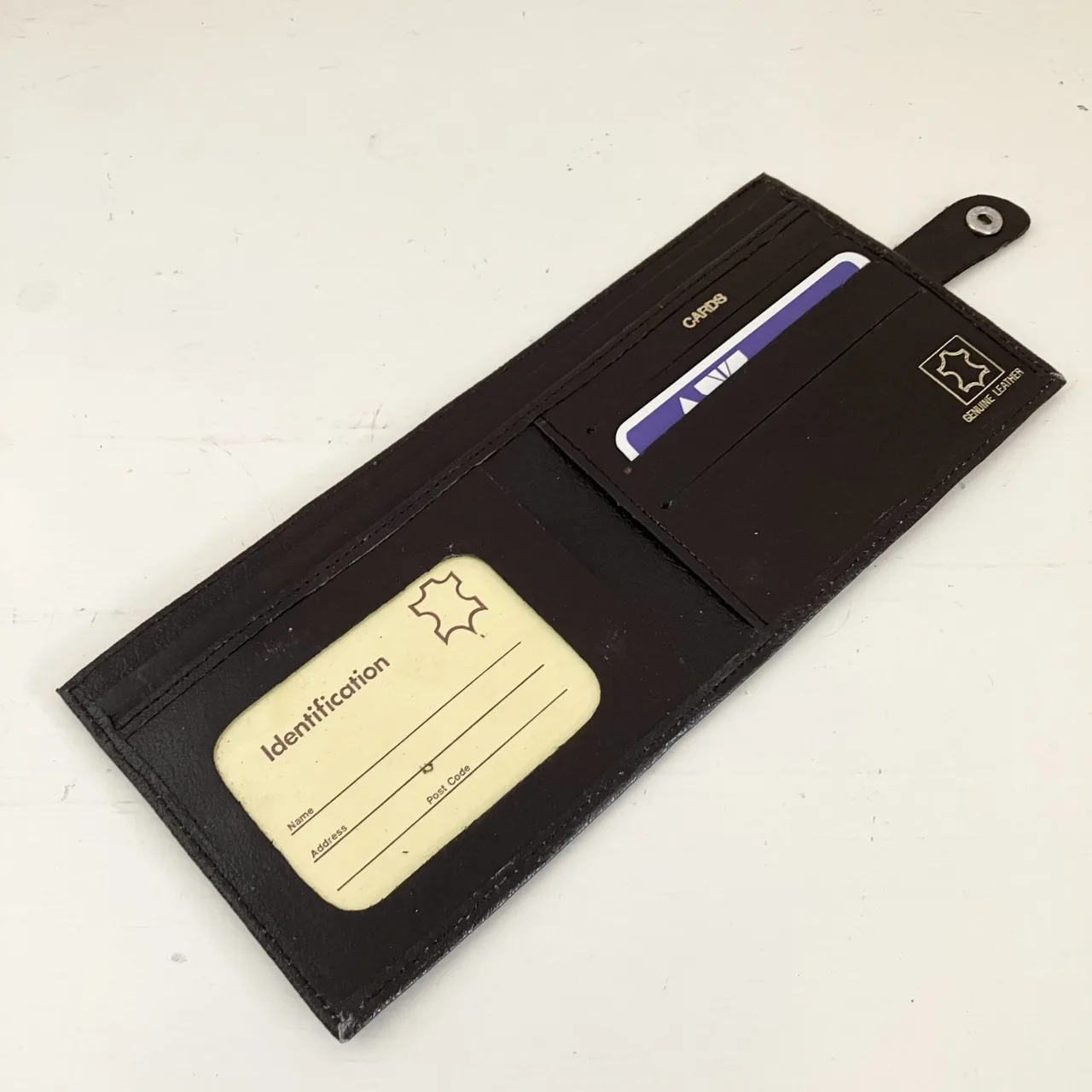 UNUSED Genuine Leather Hipster Wallet – Chocolate Brown Mens / Womens — photo 2