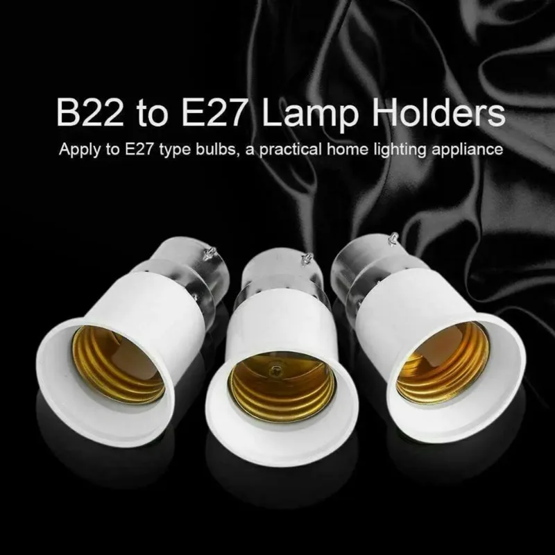 B22 to E27 Light Bulb Adaptor Converter Base Lamp Holder Light Bulb — photo 2