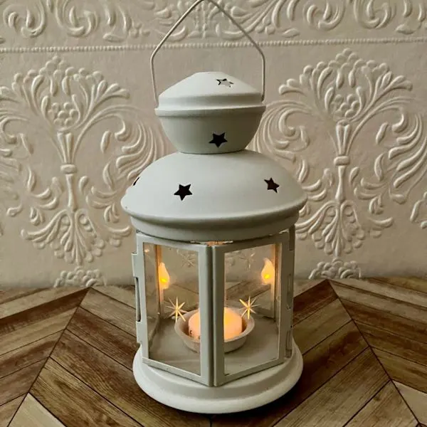 Ikea Rotera Candle Lantern + e-Candle