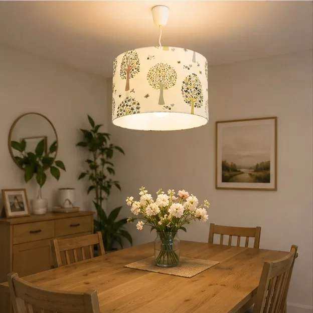 Nooshy Designs Linen Pendant Lightshade — photo 5