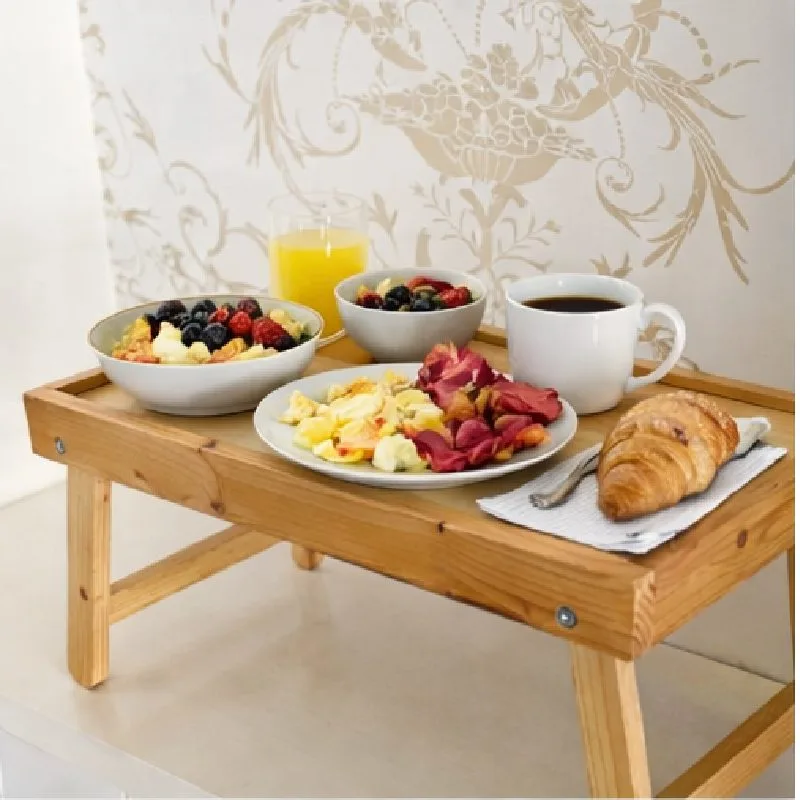 CLEAN Multipurpose Folding Timber Tray Table — photo 2