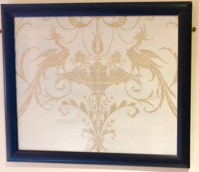 Clean Timber Framed Cream and Golden Birds Print — photo 2