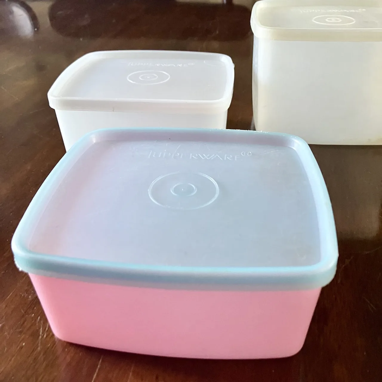 5 Pieces of 1960s Vintage Australian Made Tupperware – Pastel & Clear — photo 3