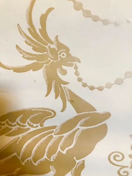 Clean Timber Framed Cream and Golden Birds Print — photo 3