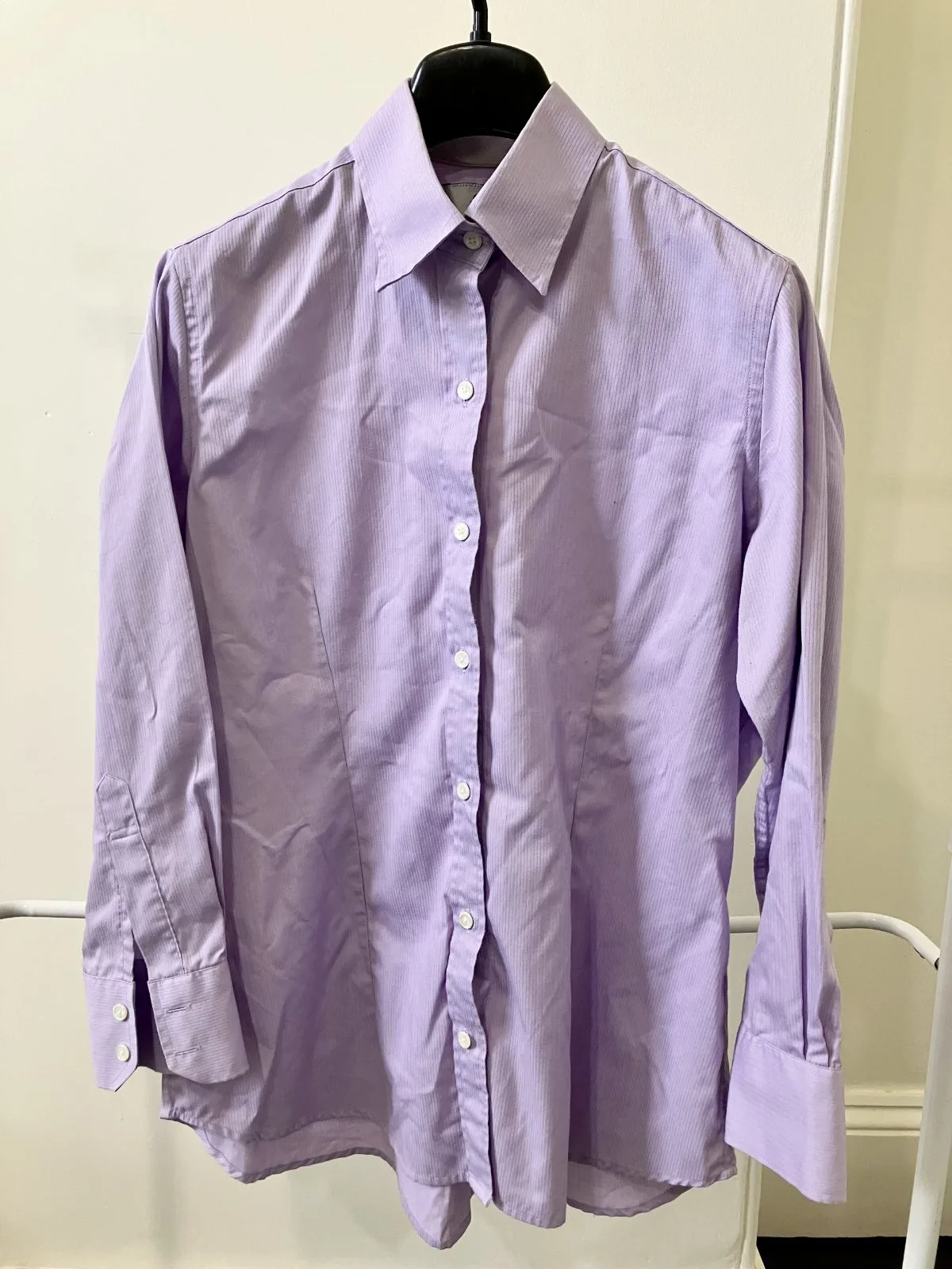 Tailors Mark Bespoke Women’s Business Shirt – Size 12 – Lilac — photo 3
