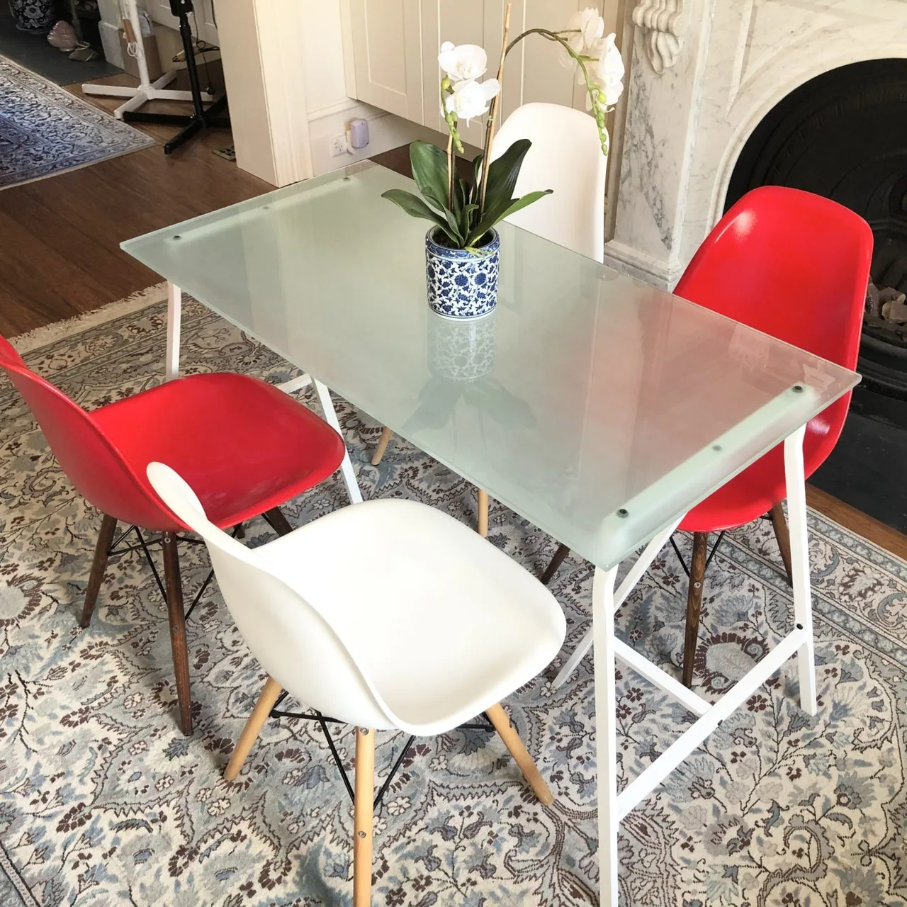 Heavy Tempered Opaque Glass Table — Dining, Work, or Gaming — photo 6