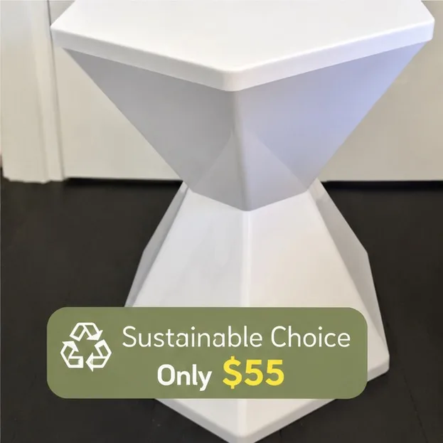 Designer Hexagon Side Table – Modern Indoor/Outdoor Accent Table — photo 4