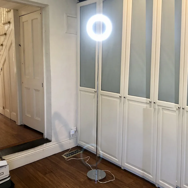 Clean working secondhand Modern-style Chrome LED Gooseneck Floor Lamp — photo 4