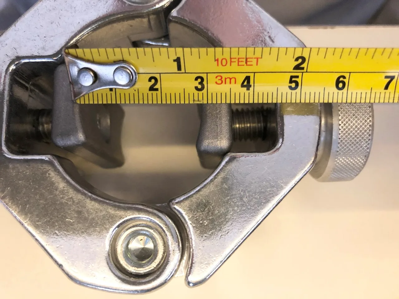 Set of 3 Manfrotto 4-Way Tube Clamps Polished Aluminium — photo 2