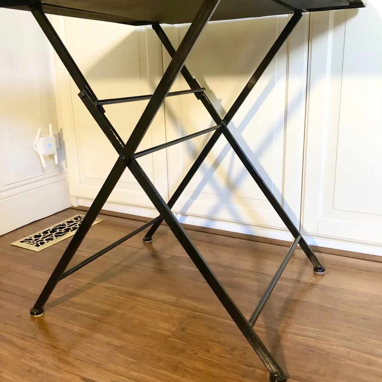 71cm Bistro Dining Folding Patio Table – Tile & Steel — photo 5