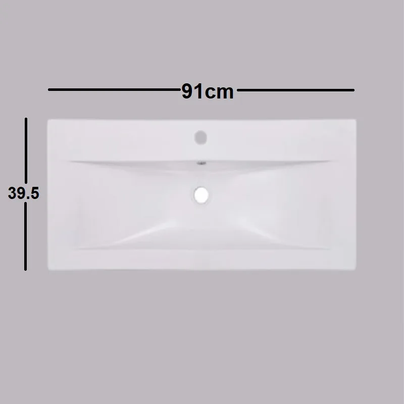 Unused vidaXL Built-In Ceramic Bathroom Basin – Clean Modern Style — photo 2