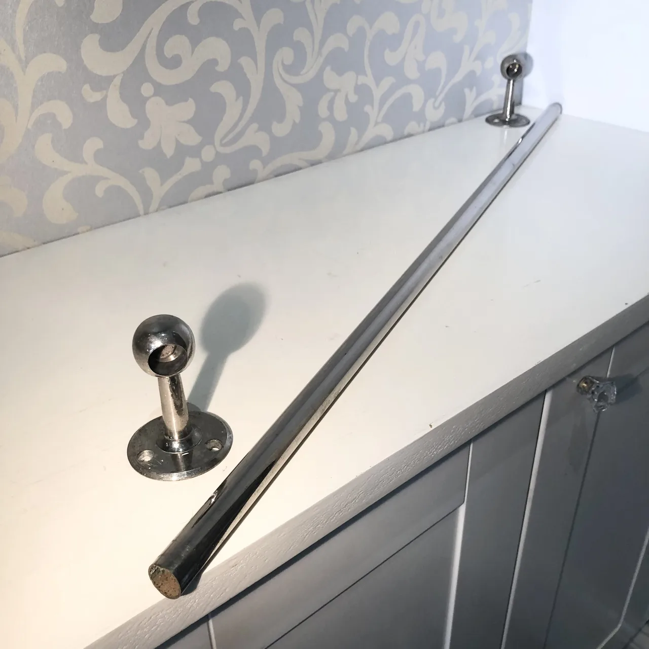 1927 Art Deco Towel Bar 85CM Nickle Plated Towel Bar — photo 2