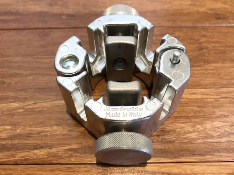 Set of 3 Manfrotto 4-Way Tube Clamps Polished Aluminium — photo 4