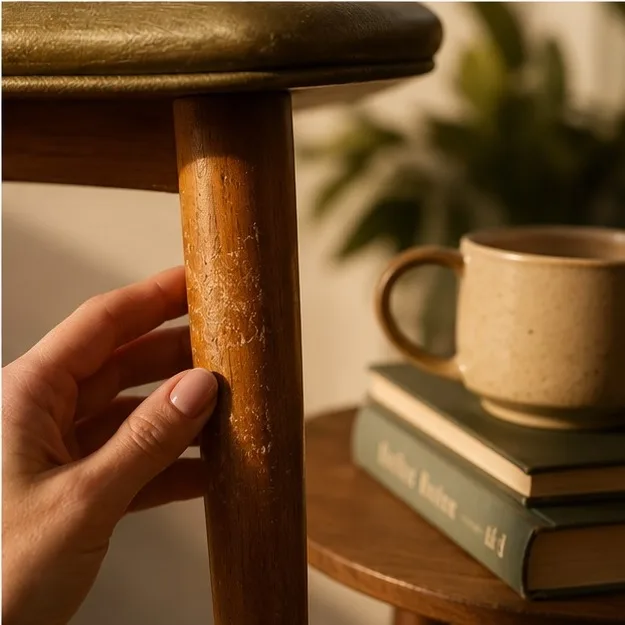 One Vintage Mid Century Modern Matchstick Leg Chair — photo 4