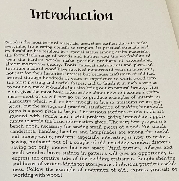 Vintage “Book of Wood” Hardcover Craft & Woodworking Guide DIY — photo 3