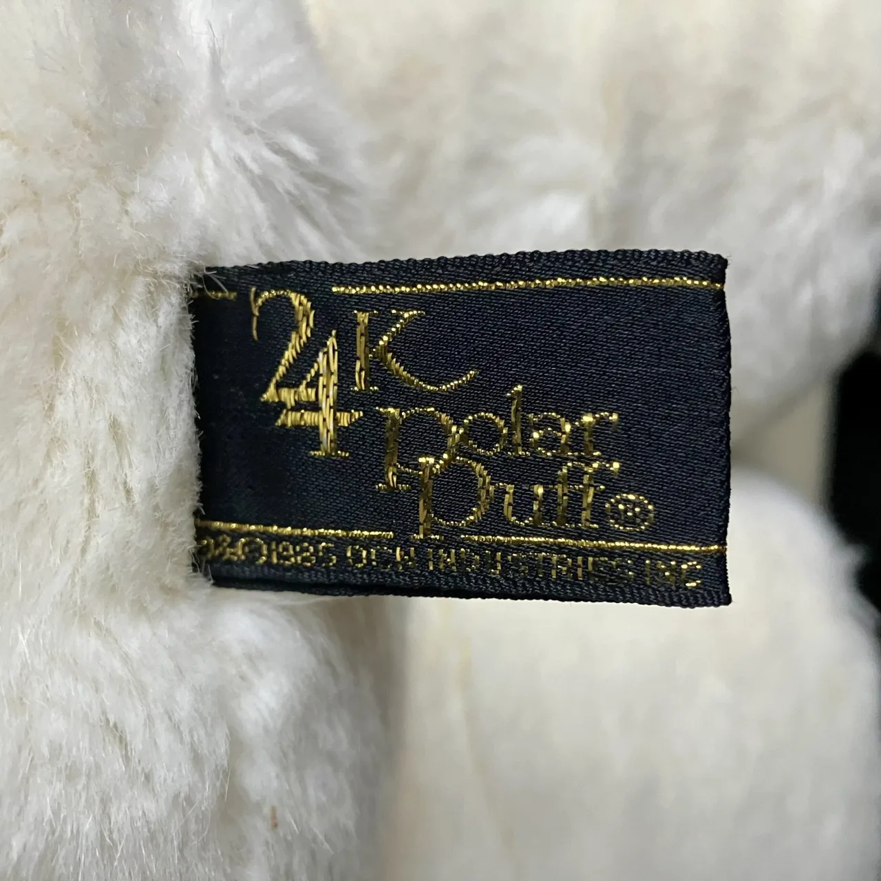 Clean 24K Polar Puff VINTAGE White Plush 40cm BEAR — photo 2