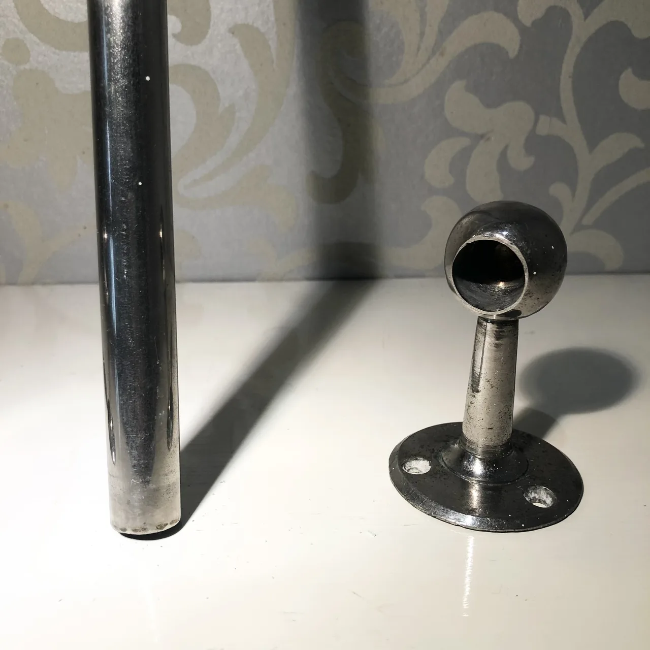 1927 Art Deco Towel Bar 85CM Nickle Plated Towel Bar — photo 4