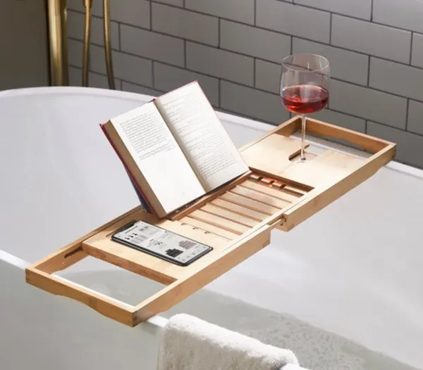 Morgan & Finch Extendable Bamboo Bath Caddy – Create Your Own Escape